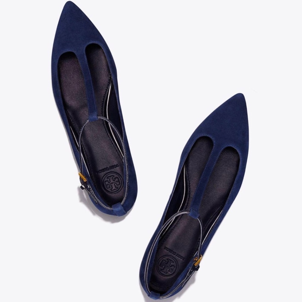 NWOT TORY BURCH Ashton t-strap flats